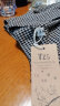 日本出口余单剪标女格子V领长袖亚麻棉麻连衣裙 小格纹少量现货 均码建议100-200斤 晒单实拍图