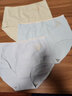 浪莎女士内裤女无痕石墨烯提臀收腹女士三角裤 高腰-黄色+灰蓝+军绿+虾色 L (100-120斤) 实拍图