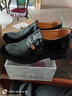 觅艳男士商务正装内增高皮鞋男透气韩版真皮休闲英伦男鞋子青年结婚鞋 黑色（增高款6CM） 42 实拍图
