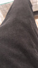 罗蒙（ROMON）灯芯绒休闲裤男2025秋冬新款保暖加绒男士松紧腰直筒长裤子男裤 黑色加绒 2XL （建议体重150-170斤） 实拍图
