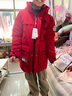 雪中飞（SNOWFLYING）雪中飞儿童羽绒服洋气男童中大童工装女童中长款保暖羽绒服 红色 170 实拍图