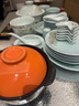 NINE CRANES景德镇青瓷餐具套装轻奢高档正品碗碟套装家用乔迁之喜碗筷盘组合 【青瓷6人套装】高档锦盒 48头 实拍图