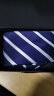 诺斯.马丁领带男士商务校园学生学院风手打7.5cm 中蓝7.5拉链款 实拍图