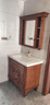 桐年印象 美式浴室柜卫生间落地式卫浴柜红橡实木简欧洗手盆洗漱台组合 北美红橡木/颜色可选/有木纹 80cm单门两抽+标配台面 实拍图