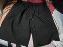 QGF 休闲短裤女潮牌高腰显瘦设计感小众阔腿五分裤学生夏季百搭裤子 黑色 M 实拍图