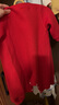 巴拉巴拉童装婴儿连体衣新生儿宝宝满月爬服夹棉加厚萌趣男童女童婴童衣服 喜乐红色调 66cm 实拍图