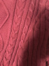 WONST品牌亲子装全家装儿童毛衣母女装23秋冬装红色毛衣一家三四口 酒红色 爸妈款 L码 晒单实拍图