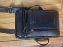 酷奇袋鼠真皮斜挎手机包小挎包爸爸腰包真牛皮多功能大屏男士多层迷你竖款 小号纯黑色 实拍图