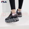 FILA斐乐帕尼尼官方女鞋复古运动鞋春款篮球鞋休闲鞋老爹鞋 锻铁灰/木炭灰-BC 36 实拍图