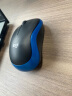 罗技（Logitech）M185鼠标 无线鼠标 办公鼠标 对称鼠标 黑色蓝边 带无线2.4G接收器 实拍图