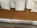 黛安居沙发垫套装夏季欧式防滑麻将席凉垫实木凉席坐垫夏天竹垫贵妃定制 咖啡色窄边款-【双牛筋+防滑底】 60cm*120cm 实拍图