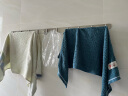 kelaieNkelaieN太空铝毛巾架单杆毛巾杆浴室卫浴卫生间挂件免打孔浴巾架 砂银3801-700（长700mm）免打孔 实拍图