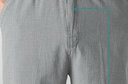 老爷车夏天中老年男高腰棉麻宽松休闲裤爸爸直筒裤薄款爷爷透气长裤子 浅灰 2XL (建议125-140斤) 实拍图
