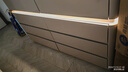 印象斑斓斗柜卧室烤漆床尾收纳柜现代简约超薄轻奢四五八斗柜抽屉储物柜 1.4m/香槟灰烤漆+LED灯/八斗 实拍图