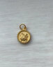 菜百首饰黄金吊坠 足金 3D生肖龙 吉祥龙牌圆形吊坠 本命年 计价 HJ（亿） 黄金吊坠/项坠（不含链） 约1.17g 实拍图