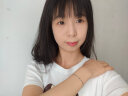 简曼（JIANMAN）多巴胺彩色锆石手链女小众设计高级感复古法式送闺蜜抽拉式手饰 金色【抽拉/卡扣随机单条装】 实拍图