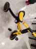 uonibaby品牌授权儿童三轮车脚踏车变形1-3-6岁溜娃神器多功能平衡滑步遛 巴洛克黄+护具黄色7件套速发 升级版 实拍图