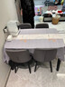 本知桌布防水防油防烫免洗轻奢简约椭圆家用客厅pvc茶几布台布餐桌布 清平乐颂【加密防水防油升级款】 140*180cm(长方桌/椭圆桌适用) 实拍图