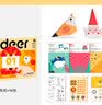 弥鹿（MiDeer）剪纸书儿童手工diy幼儿园立体制作折纸剪纸6贴纸3岁进阶玩具礼物 【新款】1阶-折纸（50张，3岁+） 实拍图