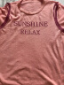 香影（xiangying）粉色针织短袖t恤女2024夏季新款多巴胺穿搭字母圆领露肩上衣 粉红 L预售6月8日 晒单实拍图