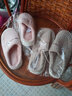 冬季棉拖鞋男居家防滑加厚毛绒保暖女士棉拖鞋2025新款情侣拖鞋女 米色 44-45 【适合42-43的脚】 实拍图