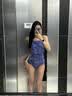 WATERTIME泳衣女高级感新款泡温泉游泳馆专用性感绝美竞速连体泳衣镜帽套装 黛紫霓裳【全新未拆封，里布轻微染色，不影响穿着】 S 实拍图