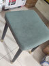 春韶凳子家用椅子加厚可疊放餐椅方凳现代简约卧室梳妆台化妆凳客厅 墨绿色科技布(升级加厚45cm高) 实拍图