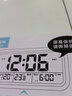 凯然闹钟智能电子夜光聪明灯自动感光儿童学生钟多功能电子钟温湿度计 充电绿色（智能感光*语音报时） 实拍图
