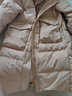 鸭鸭（YAYA）羽绒服女新款长款冬季加厚品牌时尚休闲宽松舒适百搭加厚外套KL 卡其色 M (160) 实拍图