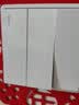 德力西（DELIXI） 开关插座面板窄边框86型电源插座二三插CD813系列优雅白色 三开单控开关 实拍图
