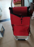 匠者折叠购物车便携轻便铝合金手拉车购物小拖车家用拉杆买菜车小拉车 红色六轮款铝合金购物车-升级款 实拍图