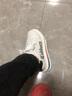 卡宾（CABBEEN）气垫板鞋男镂空透气百搭小白鞋男士潮流休闲鞋子 白黑 39 实拍图