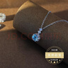 NKDIAMOND天然蓝托帕宝石吊坠送生日礼物老婆女母亲小众高级包运费险项链 天然蓝托帕宝石项链+证书 实拍图