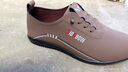 啄木鸟全牛皮男鞋2025男士真皮运动休闲鞋男透气软底驾车 棕色 40 实拍图