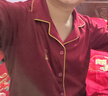 浪莎本命年大红蛇年睡衣男情侣棉质长袖开衫套装结婚喜庆可外穿家居服 实拍图