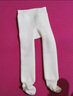 娅吉丽（加绒加厚）儿童打底裤冬款白色加档连脚黑色一体绒连裤袜外穿 白色麻花纹（加绒连脚款） 1条 1-3岁 S码 身高90-105cm 实拍图