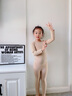 艾舞戈儿童舞蹈服女春秋保暖演出打底衣女童练功紧身打底衫隐形跳舞上衣 【高弹连脚套装 - 春秋】- 浅肉色 100 M码 高95-115cm重25-40斤 实拍图