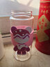 CUP MYSTERY水杯女玻璃杯子茶杯男弹盖进口高硼硅卡通可爱小熊直身杯车载 炫彩粉色小熊 380ML 实拍图