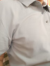 京东京造300防晒速干运动t恤男polo杉无痕定型领休闲合体 灰蓝色 2XL 实拍图