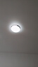 led吸顶灯客厅灯圆形卧室灯简约现代大气餐厅阳台过道灯灯具 黑谍影30cm白光24W 实拍图