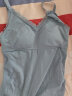 十月结晶孕妇内衣免穿文胸一体式哺乳吊带背心产后塑身哺乳喂奶-蓝色XL码 实拍图