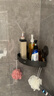 太力免打孔卫生间置物架毛巾浴巾架浴室洗漱台卫浴挂件收纳架一个装 【免打孔吸盘】墙角置物架1个装 实拍图