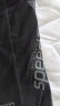 速比涛（Speedo）泳裤男专业游泳训练抗氯速干动感大标贴合平角泳裤 黑/灰色 38 实拍图