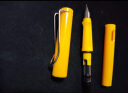 金豪（Jinhao） 金豪619小清新实色钢笔中小学生书写练字可换墨囊口径3.4笔尖0.38mm 黄色 EF尖+5支黑色墨囊 实拍图