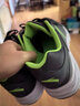 安踏男鞋跑步鞋男2025冬季皮面防水黑色加绒保暖运动鞋鞋子休闲鞋男款 【皮面防水】城堡灰/荧光电光绿 42 (美码8.5) 实拍图