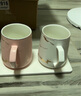 TENGTOO 情侣漱口杯陶瓷欧式北欧套装刷牙杯简约小清新洗漱杯 白杯+粉杯（含硅藻托） 实拍图
