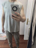 罗蒙（ROMON）休闲裤男夏季商务潮流运动男士宽松九分直筒裤子男装LM03KZ灰色33 实拍图