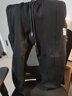 有志者（UZIS） 运动卫裤男秋冬加绒长裤束脚训练美式宽松休闲篮球裤子[切割2.0] 【针织束脚】黑（加绒） S 实拍图