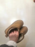 GIOIO加绒雪地靴女外穿厚底2023年冬季新款皮毛一体短筒靴加厚防滑棉鞋 卡其色 35 实拍图