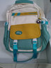 PRUY减负护脊书包大容量高中学生初中生书包女生小学生双肩背包 绿配黄 长32厚19高46cm 实拍图